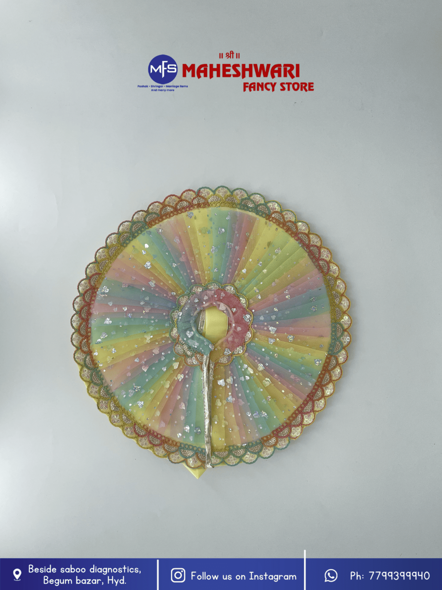Maheshwari Fancy Store - Pastel Multicolour Poshak